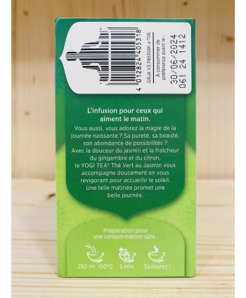 Tisane Thé vert au Jasmin - YOGI TEA