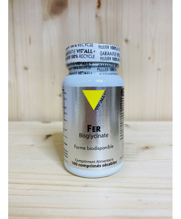 FER BISGLYCINATE VIT'ALL+® - 100 Comprimés