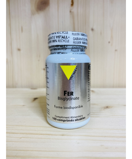 FER BISGLYCINATE VIT'ALL+® - 100 Comprimés