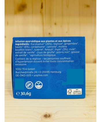 TISANE PROFONDE RESPIRATION YOGI TEA - 17 sachets