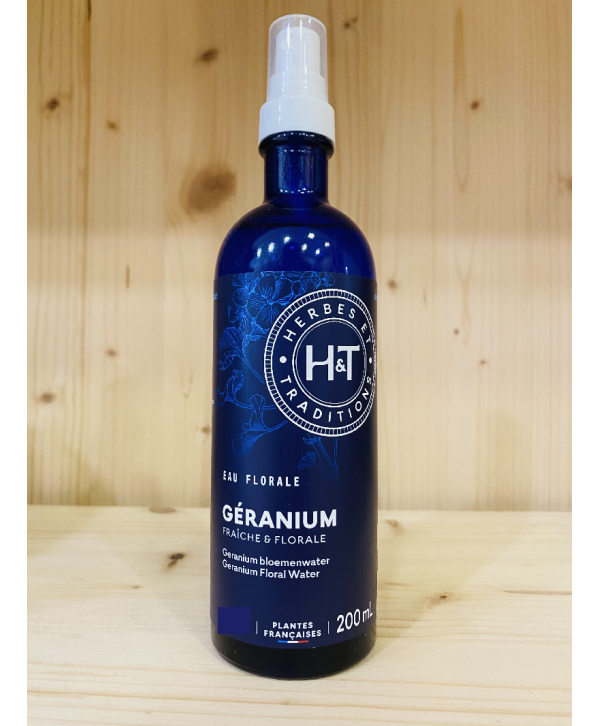 Eau florale Géranium Bourbon - HERBES&TRADITIONS