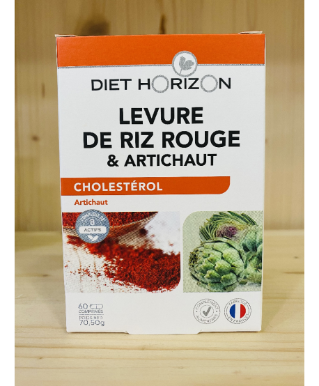 LEVURE DE RIZ ROUGE + CO-ENZYME Q10 DIET HORIZON - 60 Comprimés