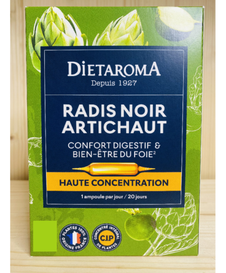 Radis noir Artichaut - DIETAROMA - Confort digestif et fonctionnement hépatique normal