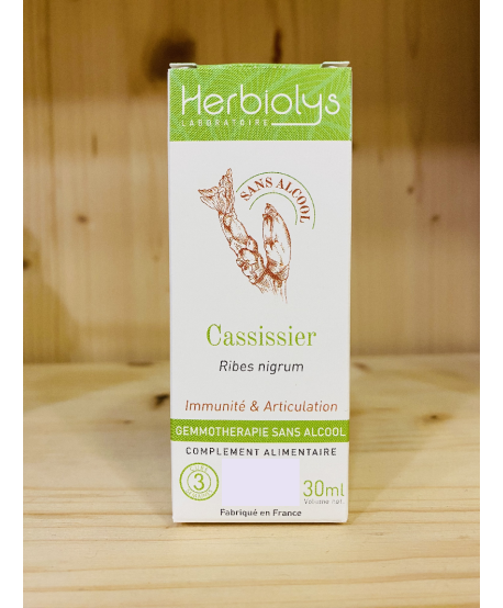 SANS ALCOOL - CASSISSIER RIBES NIGRUM- HERBIOLYS LABORATOIRE  - 30ML