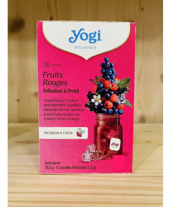 INFUSION À FROID FRUITS ROUGES YOGI TEA - 15 Sachets