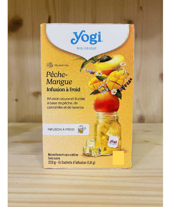 INFUSION À FROID PÊCHE MANGUE YOGI TEA - 15 Sachets