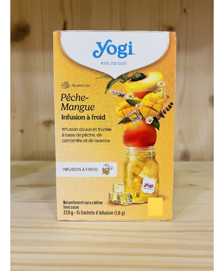 INFUSION À FROID PÊCHE MANGUE YOGI TEA - 15 Sachets