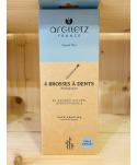 BROSSES À DENTS ÉCOLOGIQUE ARGILETZ - 4 Brosses