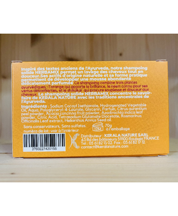 SHAMPOING SOLIDE HERBAMIX® KERALA NATURE - 70 G