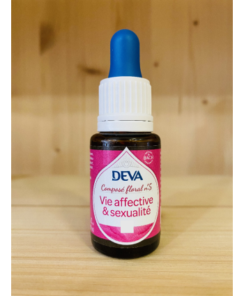 COMPOSÉ FLORAL N°5 VIE AFFECTIVE & SEXUALITÉ DEVA - 15 ML