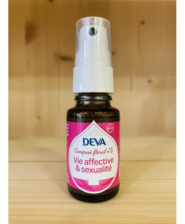 COMPOSÉ FLORAL N°5 VIE AFFECTIVE & SEXUALITÉ SPRAY DEVA - 15 ML