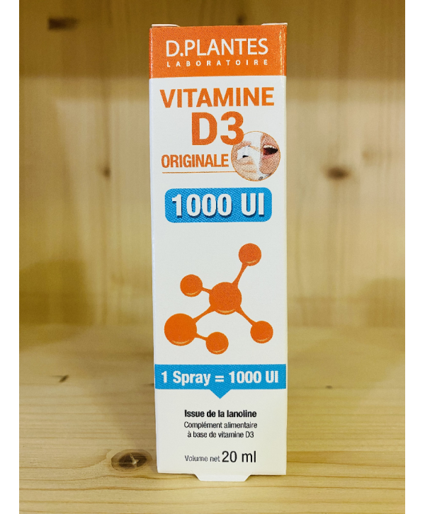 VITAMINE D3 1000 UI LANOLINE SPRAY D.PLANTES - 20 ML