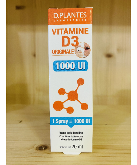 VITAMINE D3 1000 UI LANOLINE SPRAY D.PLANTES - 20 ML