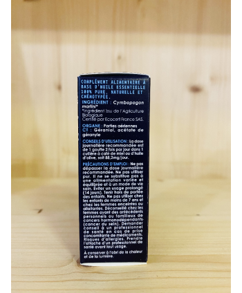 HUILE ESSENTIELLE PALMAROSA HERBES ET TRADITIONS - 10 ML