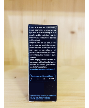 HUILE ESSENTIELLE PALMAROSA HERBES ET TRADITIONS - 10 ML
