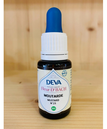 ÉLIXIR FLORAL N°21 MOUTARDE ~ MUSTARD DEVA - 15 ML