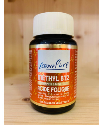 MÉTHYL B12 ~ ACIDE FOLIQUE ESSENCE PURE - 60 Gélules