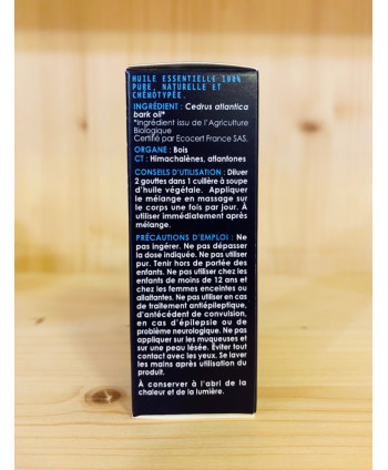 HUILE ESSENTIELLE CÈDRE DE L'ATLAS HERBES ET TRADITIONS - 10 ML